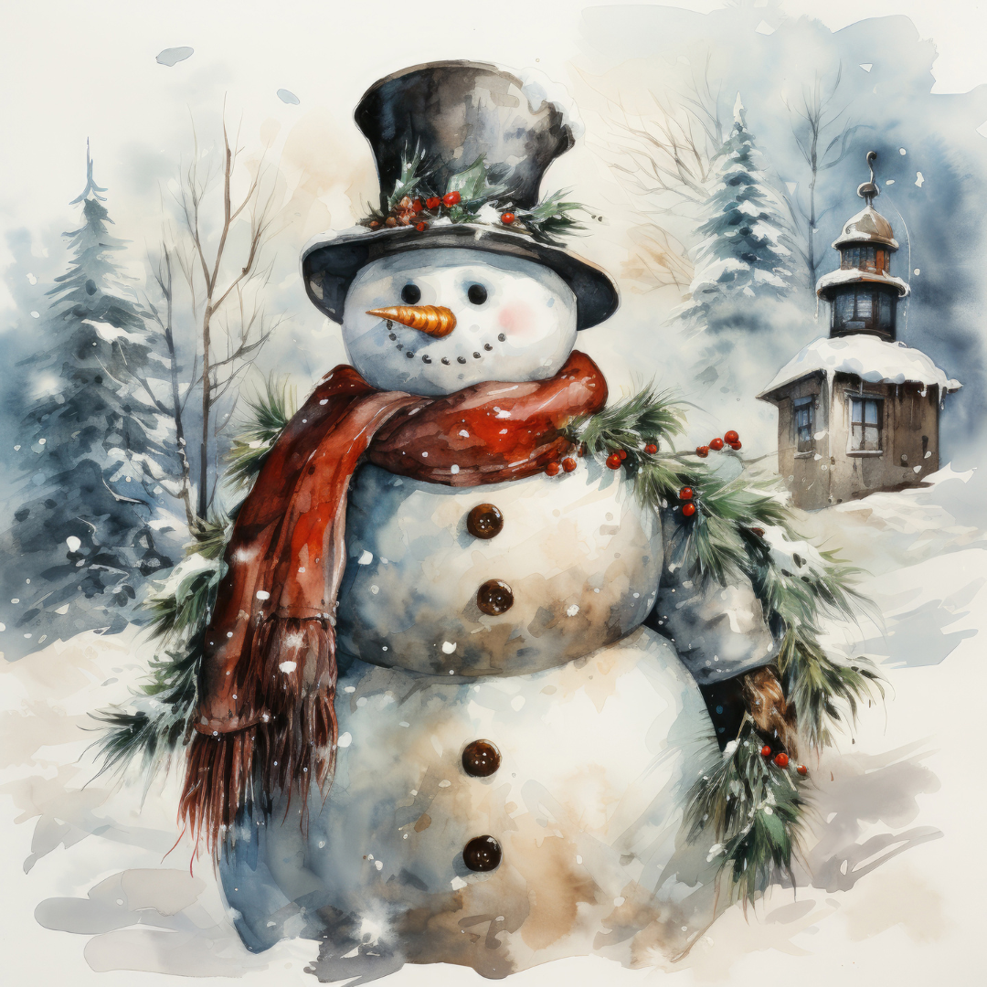 Decorated Snowman Sugar Cookies - Hobby Hill Farm