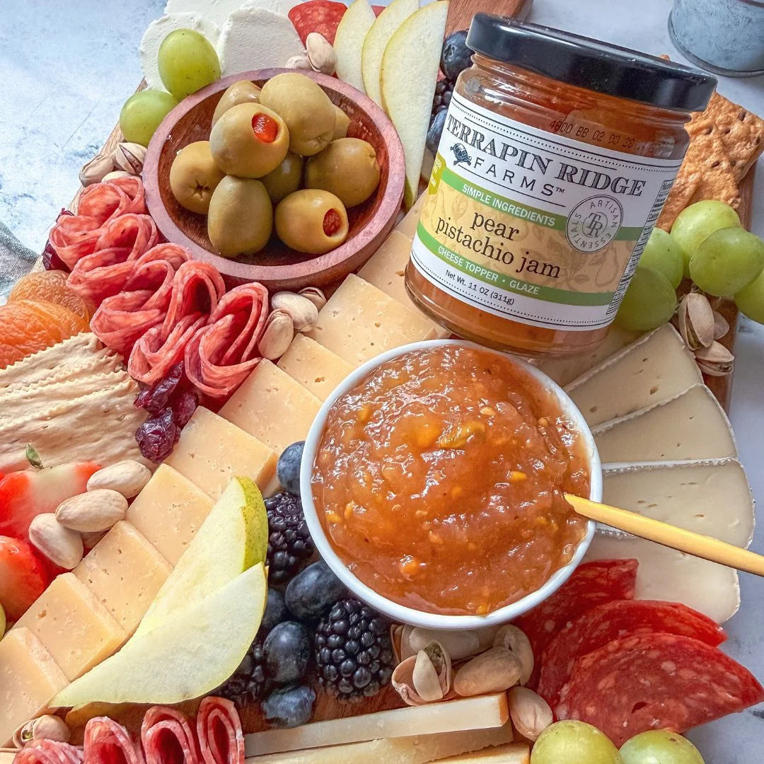 Pear Pistachio Jam serving suggestion