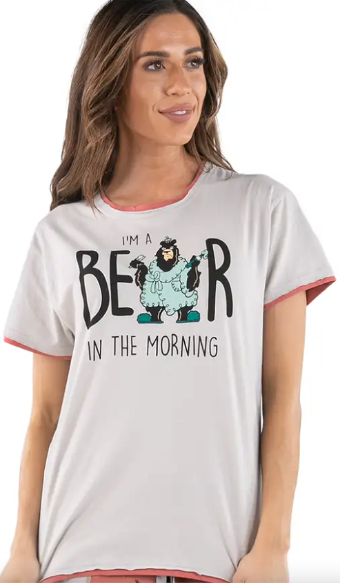 Bear in AM Grey PJ Set - Hobby Hill Farm