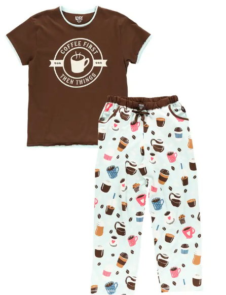 Coffee First PJ Set - Hobby Hill Farm