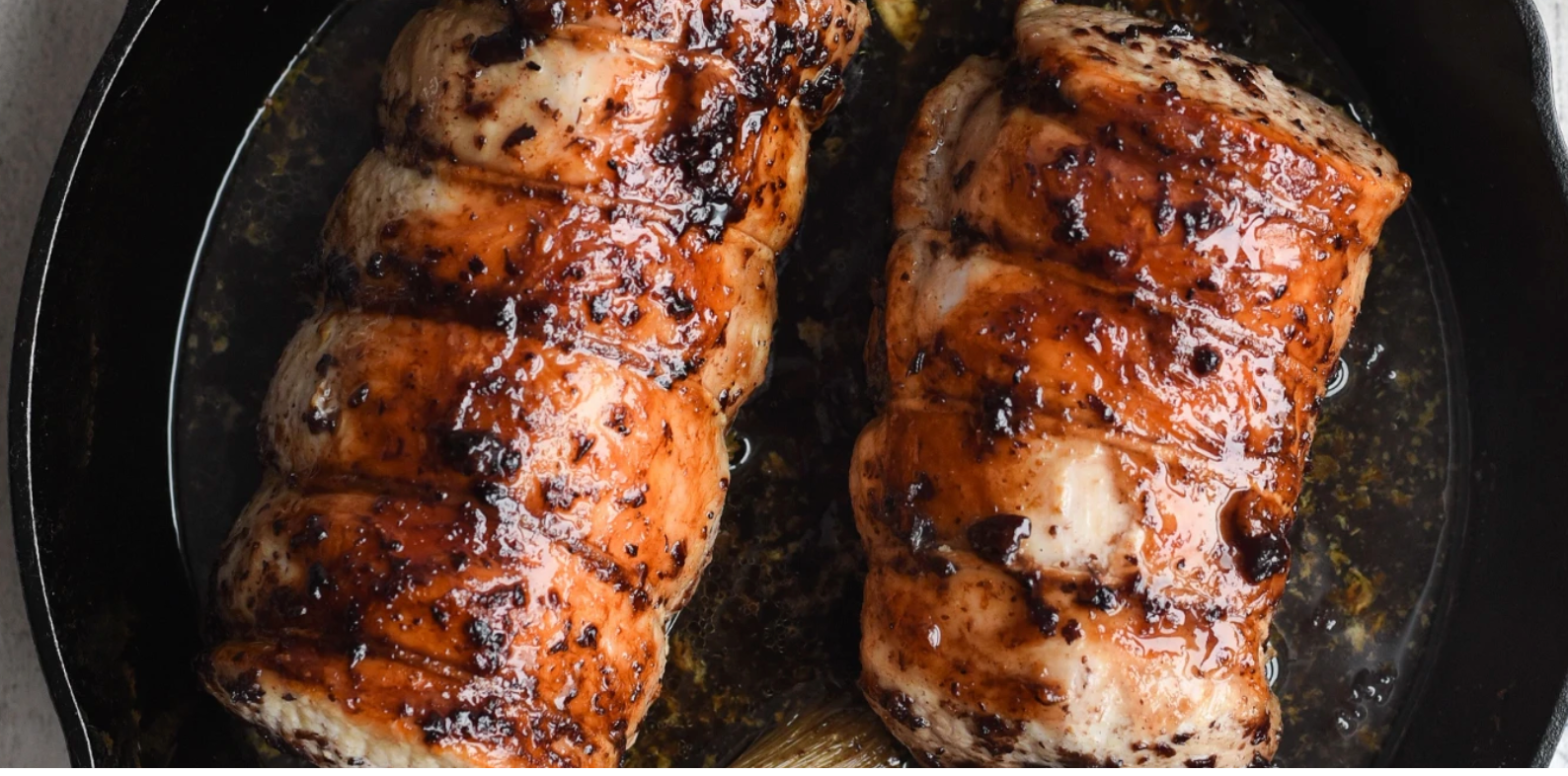 Blueberry Bourbon & Pecan Pork Roast