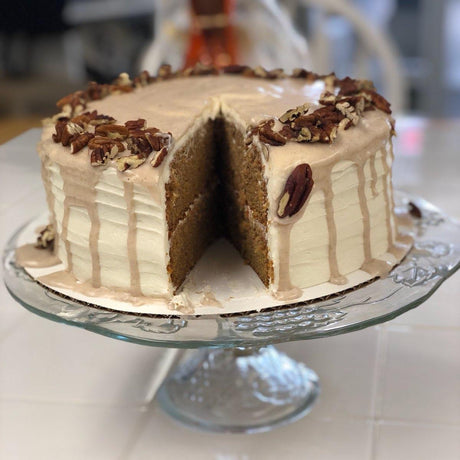 Sweet Potato Cake with Marshmallow Icing