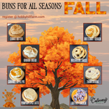 Buns for all seasons - Fall - Culinary by Hobby Hill