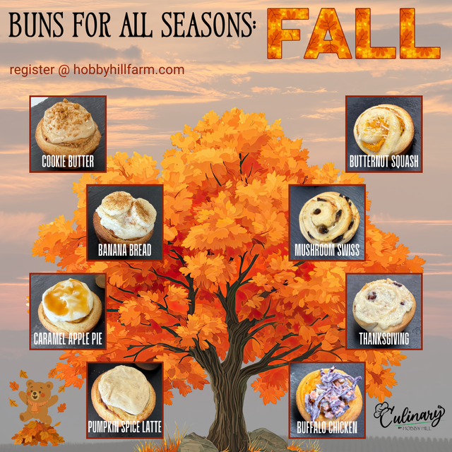 Buns for all seasons - Fall - Culinary by Hobby Hill
