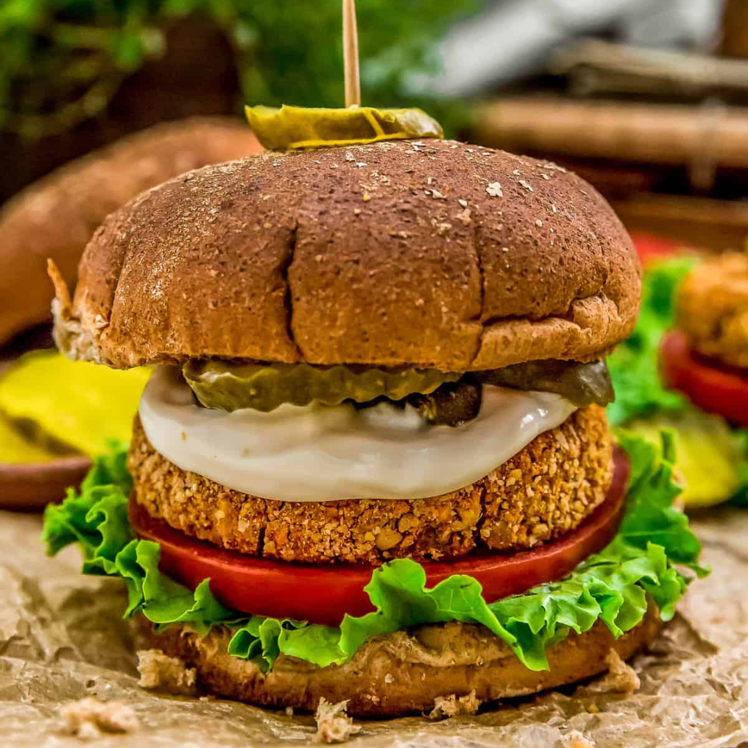 Chickpea Patty Sandwiches