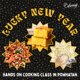 Lucky New Year hands-on cooking class at Culinary by Hobby Hill in Powhatan, VA with black eyed peas, cornbread, and creamed cabbage