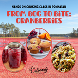 From Bog to Bite cranberry cooking class at Culinary by Hobby Hill in Powhatan, VA