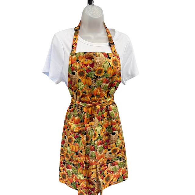 Apron - Fall Pumpkins - Hobby Hill Farm