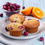 Orange cranberry muffins baked in a hands-on Culinary by Hobby Hill class