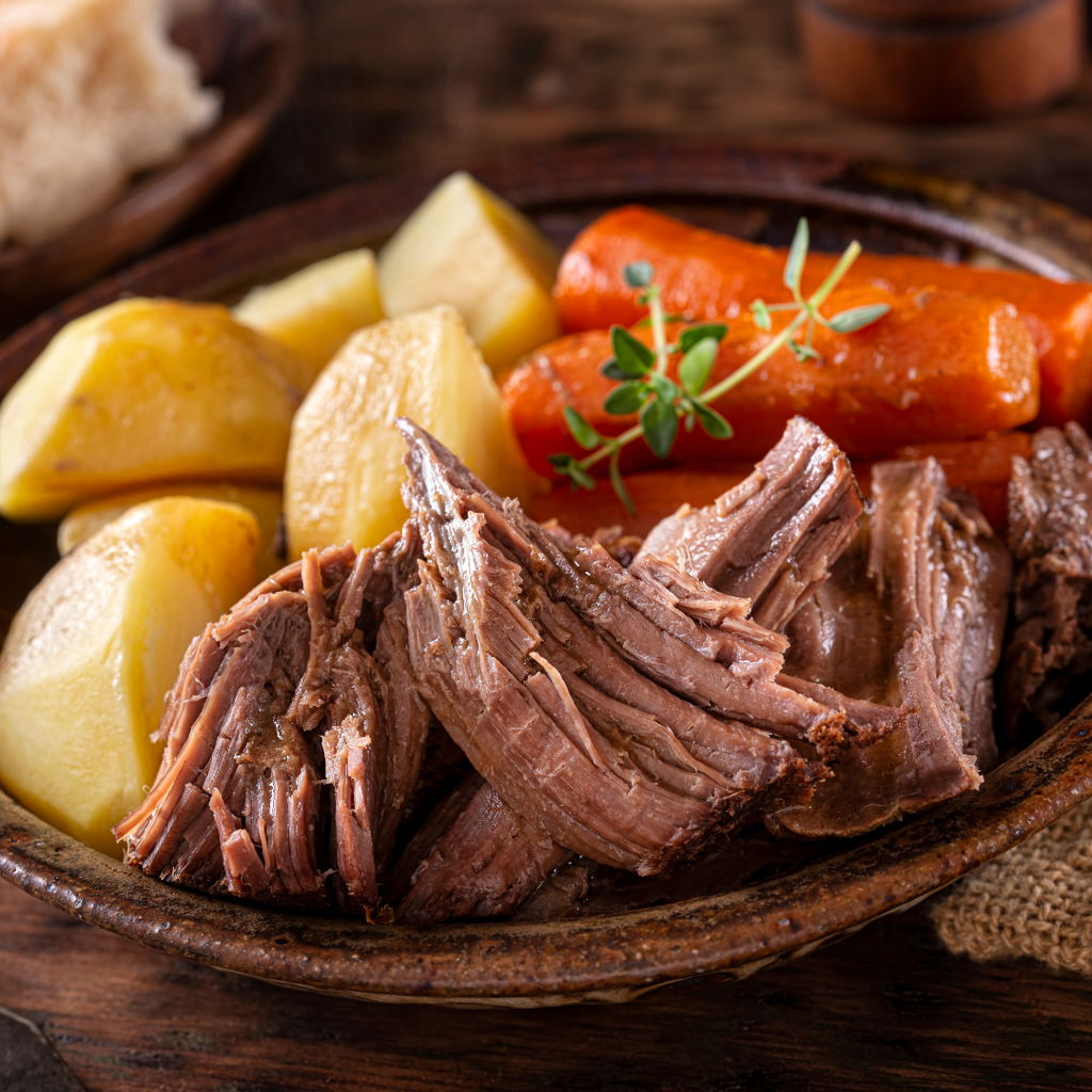 Braising & Baking: Pot Roast + Sweet Potato Pie (For 2 People) - Hobby Hill Farm