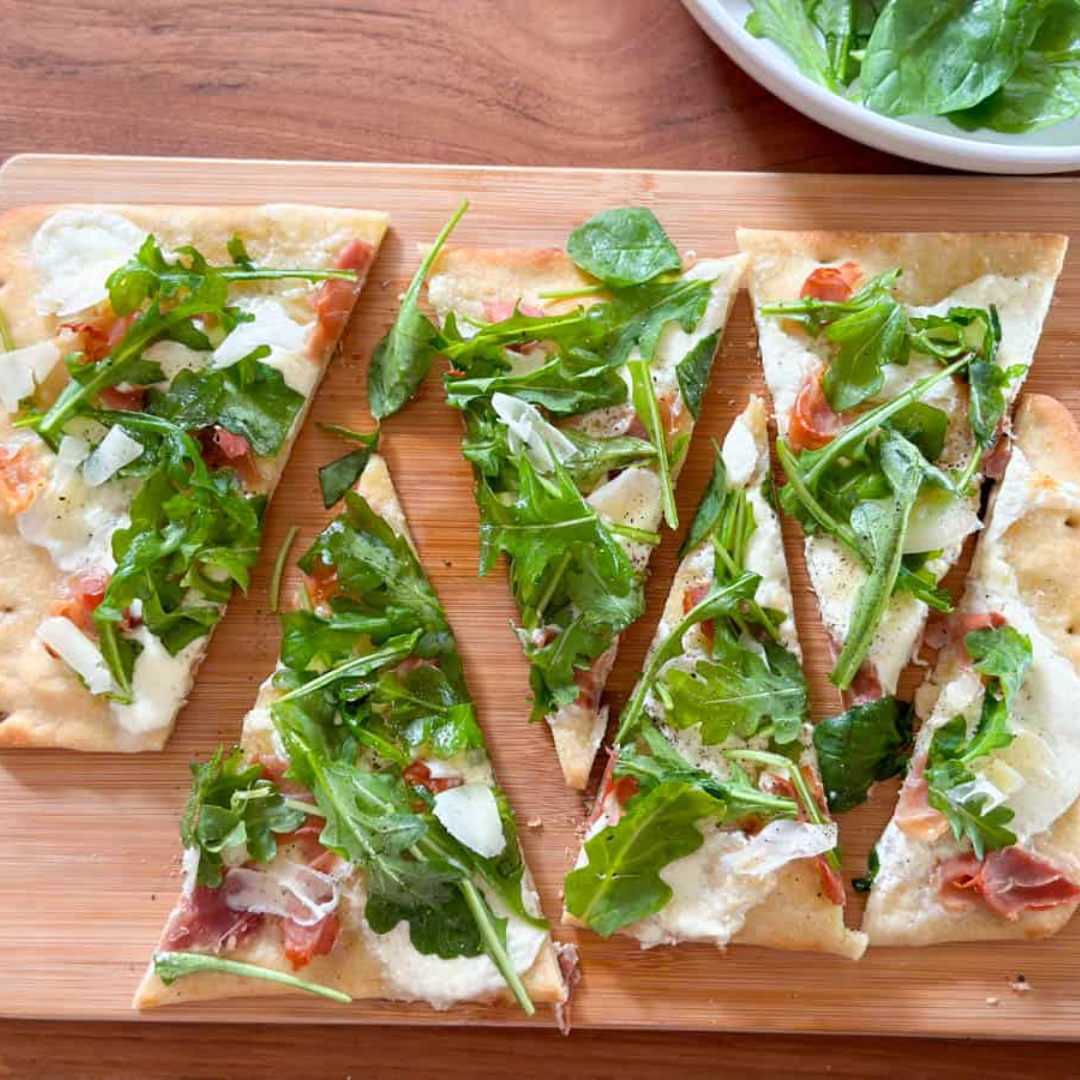 Burrata and Flat Bread