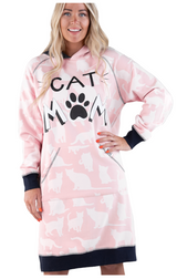 Cat Mom Sleep Hoodie - Hobby Hill Farm