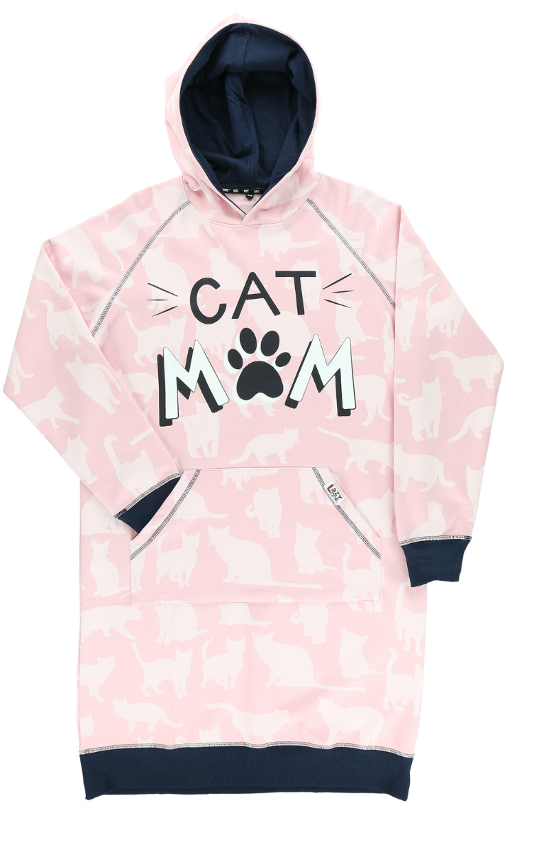 Cat Mom Sleep Hoodie - Hobby Hill Farm