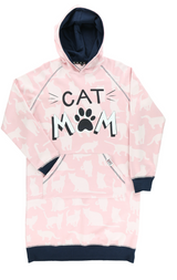 Cat Mom Sleep Hoodie - Hobby Hill Farm