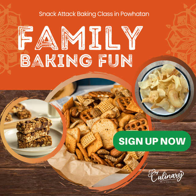 Snack Attack Adult-Child Baking Class - Hobby Hill Farm