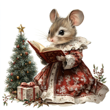 Decorated Vintage Mouse Sugar Cookies - Hobby Hill Farm