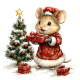 Decorated Vintage Mouse Sugar Cookies - Hobby Hill Farm