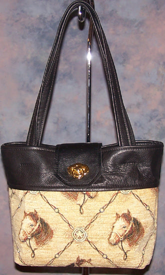 Diamond Horsehead - Leather - Hobby Hill Farm