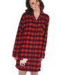 Flannel Moose Plaid Nightshirt - Hobby Hill Farm