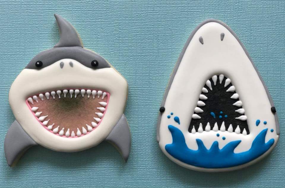 Royal Icing Decorator Shark Week Sugar Cookies – Culinary by Hobby