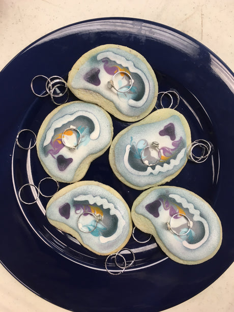 Royal Icing Decorated Sugar Cookies for Engagements - Hobby Hill Farm