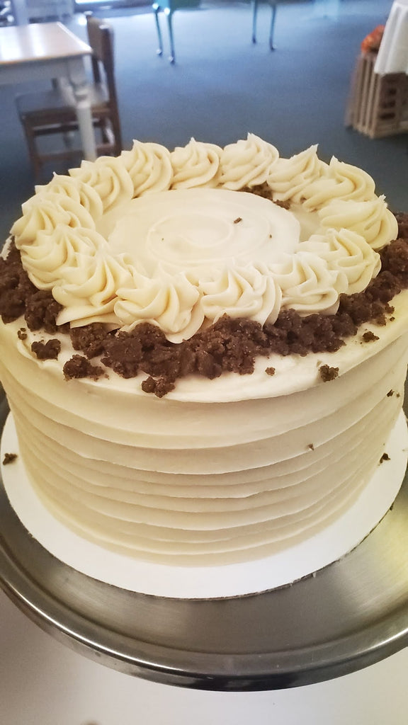 Pumpkin Snickerdoodle Cake with Caramel Frosting - Hobby Hill Farm