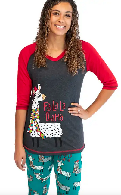 Fa-La-La Llama PJ Legging Set - Hobby Hill Farm