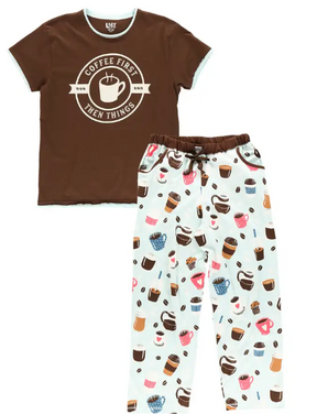 Coffee First PJ Set - Hobby Hill Farm