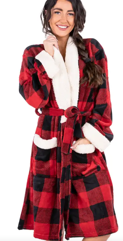 Flannel Moose Plaid Nightshirt - Hobby Hill Farm
