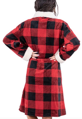 Flannel Moose Plaid Nightshirt - Hobby Hill Farm